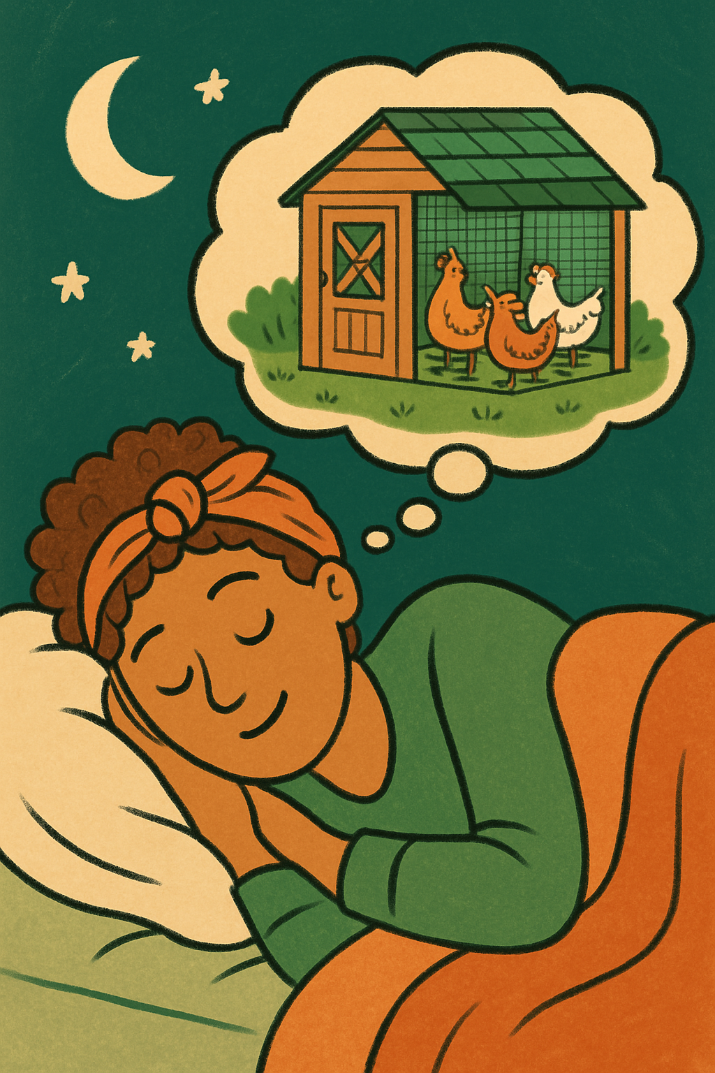 Peaceful sleep knowing chickens are safe